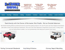 Tablet Screenshot of noreasterroofing.com